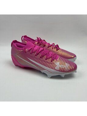 Under Armour Blur Pro Metallic Holographic Pink Football Cleats Men Sz 16 US
